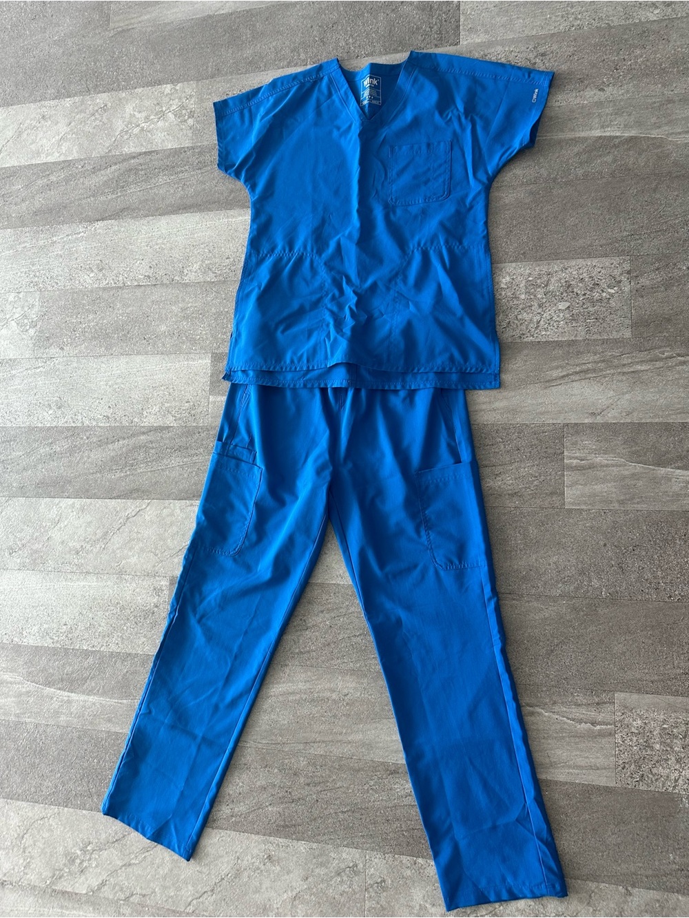 NWOT **set of pants and top** - Women's Blue Scrubs in size small